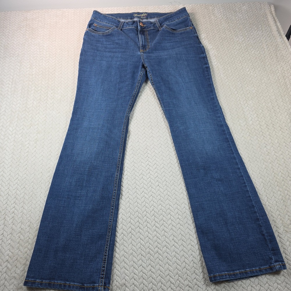 Wrangler Bootcut Jeans Womens 13x32 Bootcut Medium Wash Blue 1009MWZMS 33x30